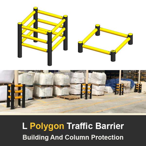 L Polygone garde-corps anti-collision barrière de sécurité d'entrepôt garde-corps de circulation