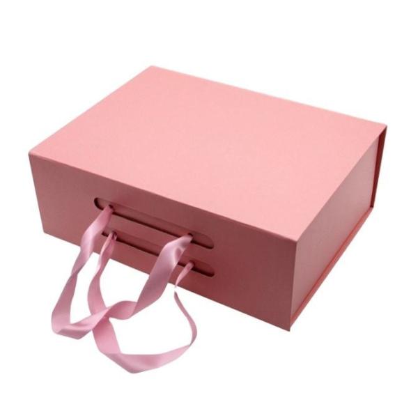 Custom Logo Cosmetic Packaging Box Folding Magnet Make Up Gift Box