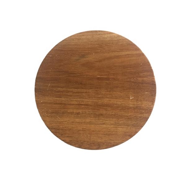 Household Wood Plain Color Varnish Acacia Solid Drink Coaster for Coffee Cup Mat Set