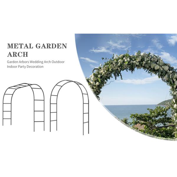 Metal Garden Arbor Wedding Arch, Combination for Various Climbing Plants, Rose Vines, Bridal Party Decorati