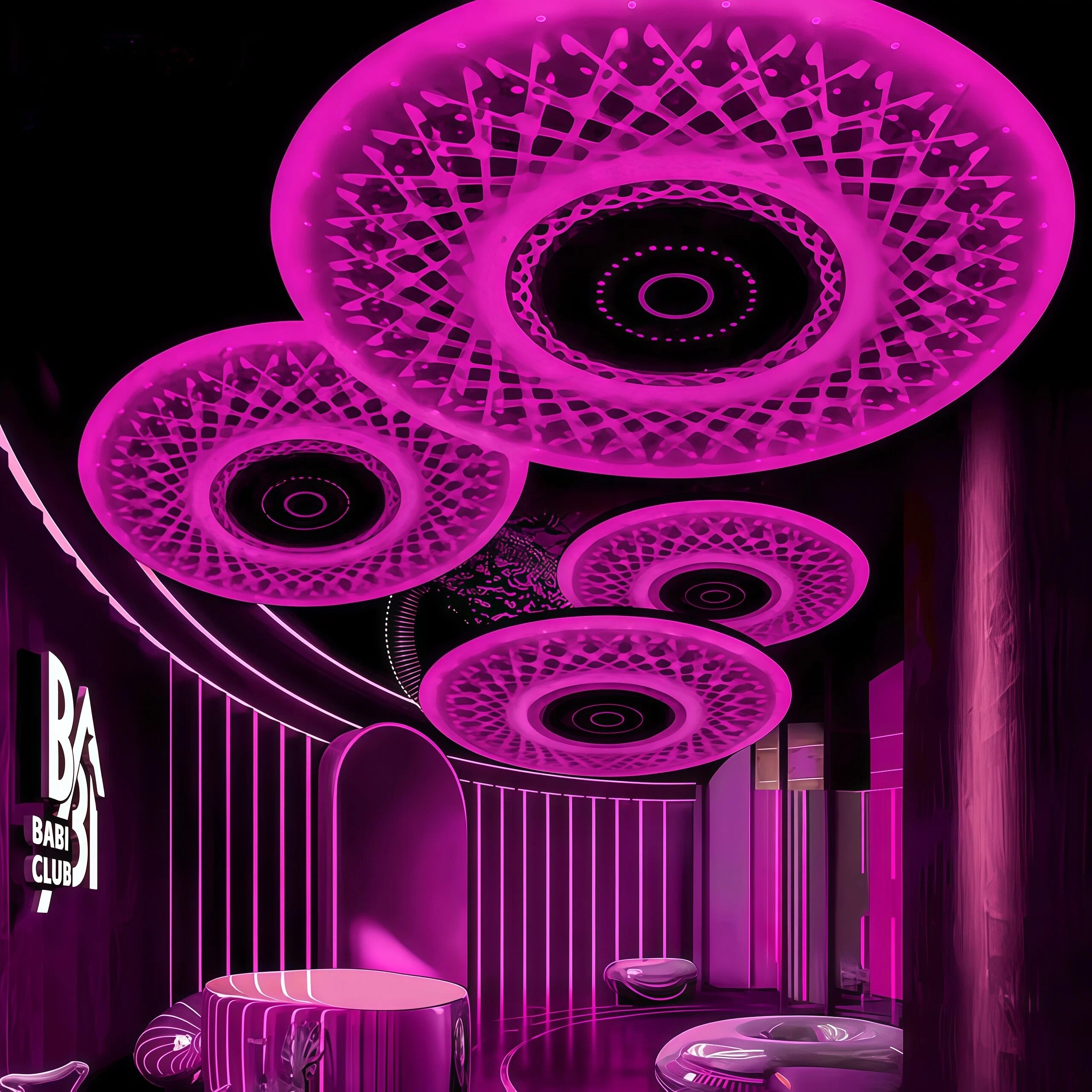 JYLIGHTING Custom Hollow Acrylic Ceiling Light with RGB Color Changing, Metal Frame Decorative Ceiling Lamp, Commercial Atmosphere Lighting for Bar, KTV, Nightclub & Entertainment Club Interior