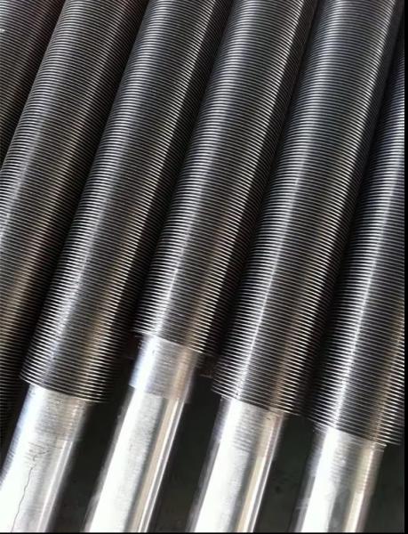 Customized Extruded Fin Tube with Copper / Steel Performance