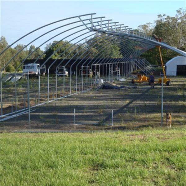 Tropical Saw Tooth Polythene Grow Tunnel Roof Ventilation 200 Micron PE Film