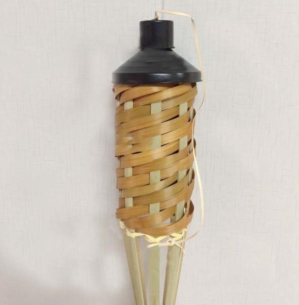 partido de bambu de Tiki Torches For Garden Lighting Luau da tocha feito a mão de bambu natural de 180cm
