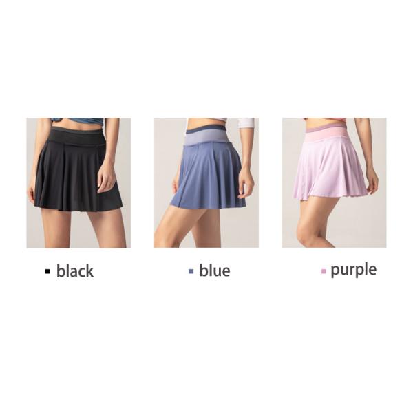 Юбка тенниса сетки Skorts гольфа кармана женщин Breathable с разминкой шортов