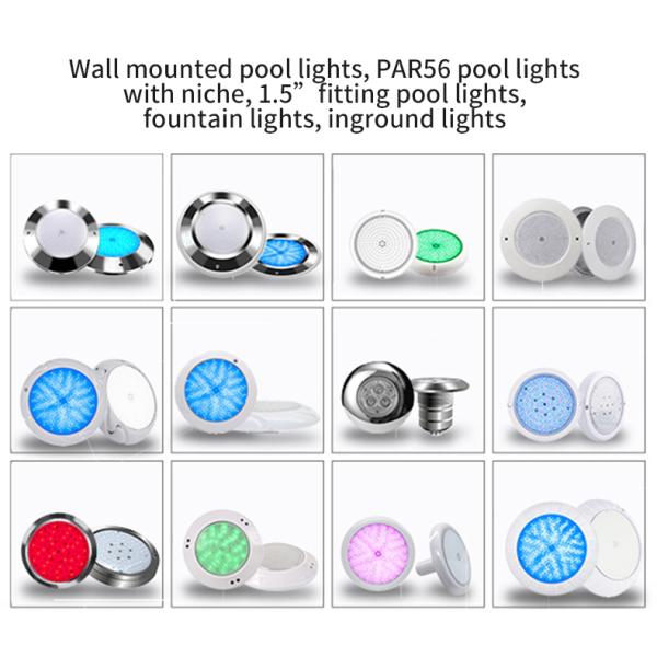 Multicolor свет бассейна 35W PAR56, IP68 делает света водостойким для бассейна