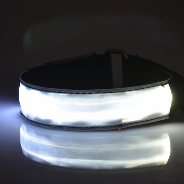 Custom Wrist Band Reflective Led Armband Slap Bracelet For Running Cycling, Biking, Walking,Wedding,Christmas party