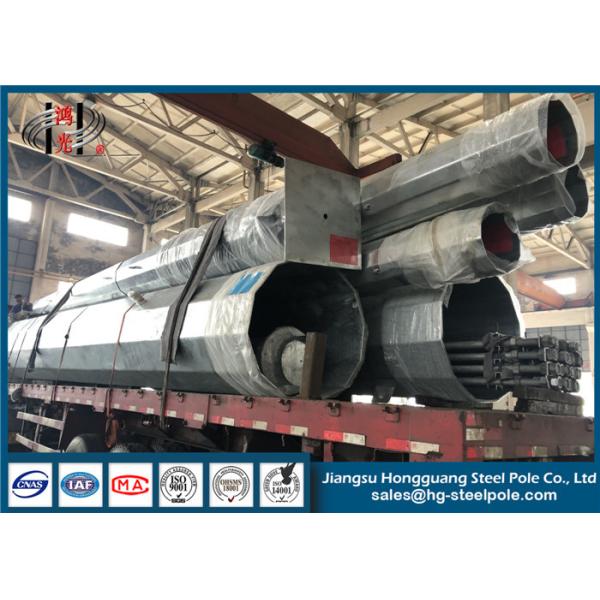 Гальванизированный стальной поляк обслуживания Q235 220KV электрический