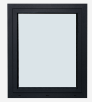 Triple Glazed Tilt And Turn Windows Black Aluminium Framed Impact Glass