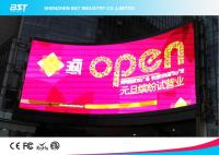 Exposição conduzida exterior conduzida curvada da tela P10 de SMD 3535 flexíveis com brilho alto