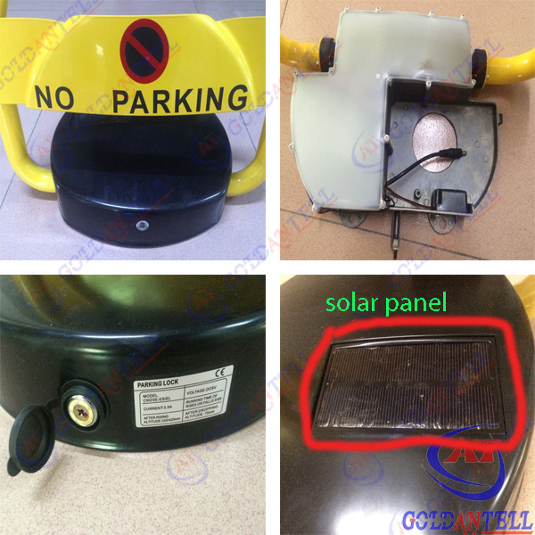 Электронные стальные вкладчики парковки солнечной энергии замков 12V автостоянки