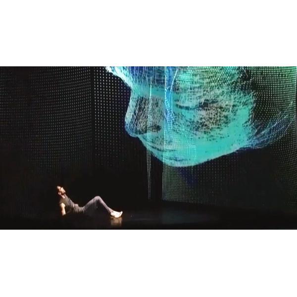 голографическая видео- длина экрана проекции 3D 30m для шоу в реальном маштабе времени Hologram
