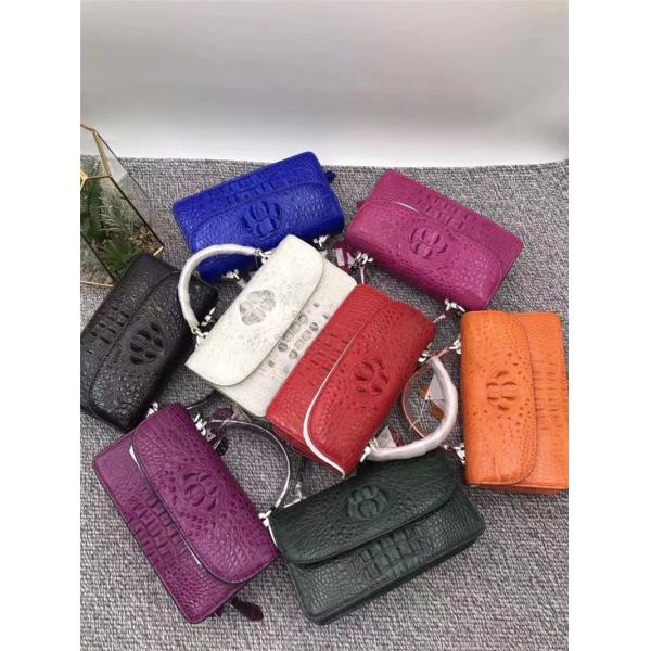 Fashion Genuine Crocodile Leather Women Small Mini Handbag Lady Purse Authentic Alligator Skin Female Cross Shoulder Bag
