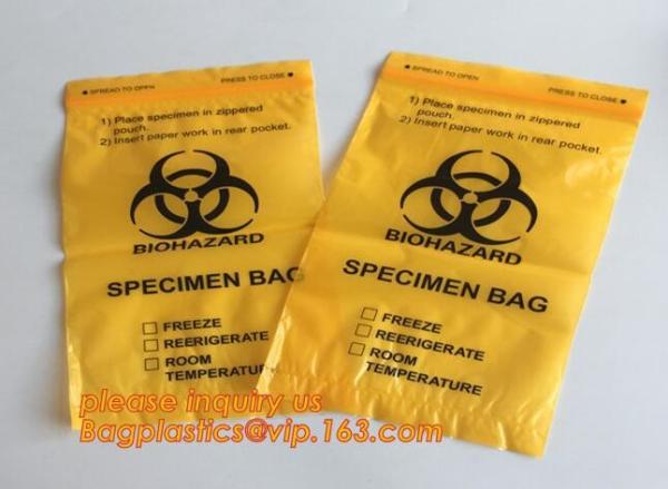 Biohazard Treatment Bags, Sterilized Bags, Disposal Bags, Waste Sacks, Hazardous Waste Bag With Ties
