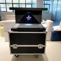 270 graus 32' Holográfico Display Pirâmide 3D Holograma Vitrine Full HD com caixa de voo