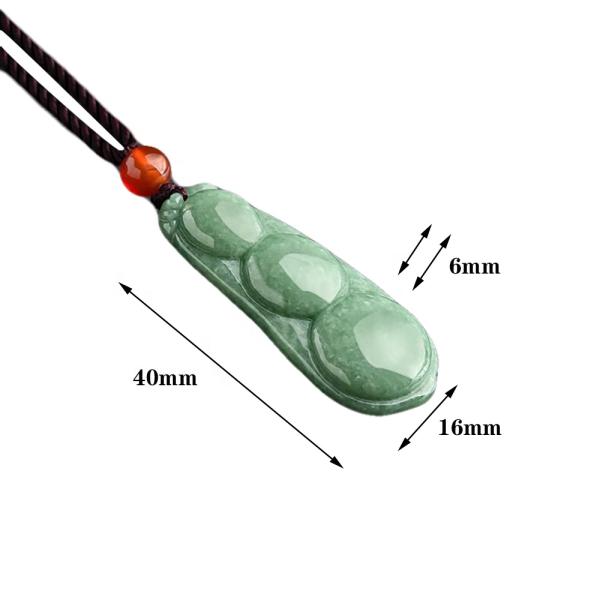 Regional Feature Natural Green Jade Pendant for Women Four Seasons of Beans Bring Luck Prosperity and Love