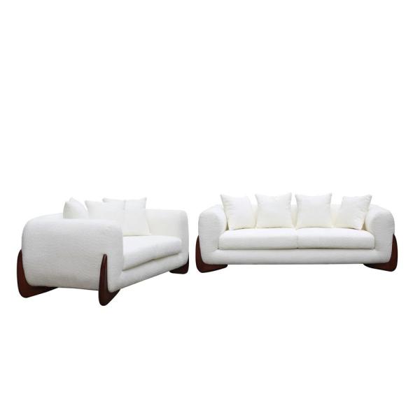 Linen Fabric Living Room Storage Ottoman Anti Scratch Multiscene