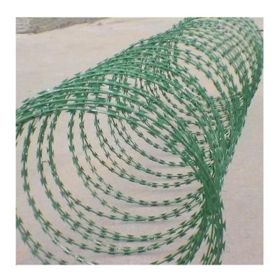 Stainless Steel Barbed Wire Barbed Dark Green Wire Of Painted Iron