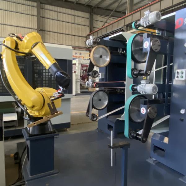 Automated Fast Grinding Robot Grinding Machine In Faucets