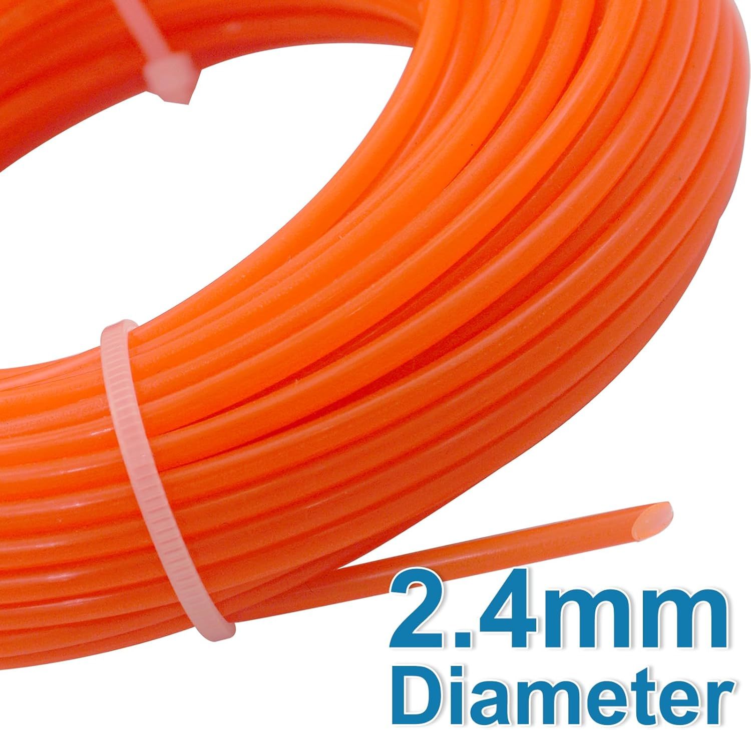 Heavy Duty String Trimmer Line 0.105 Inch Square 300 Foot Spool Copolymer Weed Eater Replacement