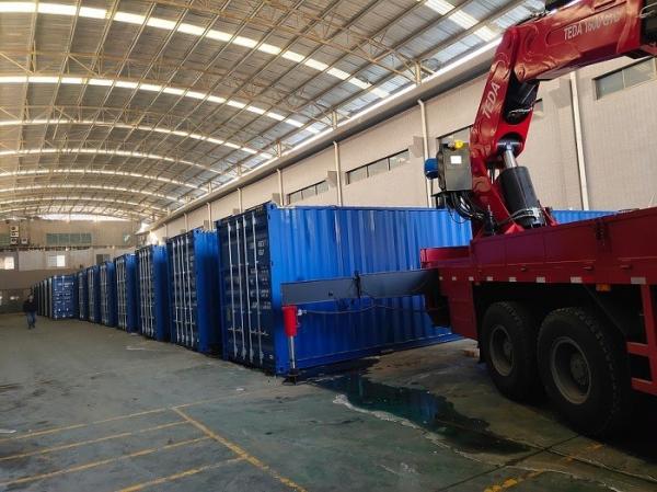                  Mobile Containerized Reverse Osmosis Sea Water Desalination Machine for Deep Well Water Irrigation             