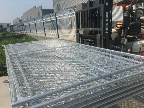 chain link temporary construction fence panels 6FT X 10F Mesh 2 3/8  x 2 3/8 ( 60mm x 60mm ) x 12 gauge wire