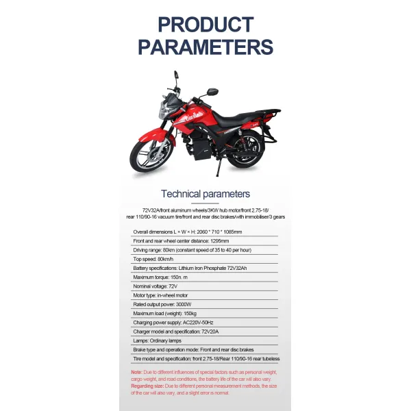 Rechargeable Fat Wheel E Motorcycle Scooter Electric Pit Bike For Adults 60 Mph