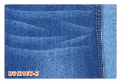 Tela Jean Material macio da sarja de Nimes do Spandex do algodão das calças de brim 10.8oz 97% Ctn 3% Lycra