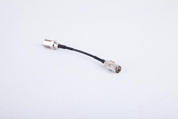 F Connector Female To IEC Connector Male With RG 174 Cable Assembly