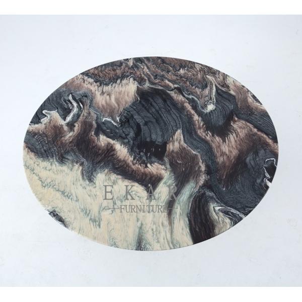 Modern Round Italian 6 Seater Metal Base1.2/1.5M Marble Top Dining Table