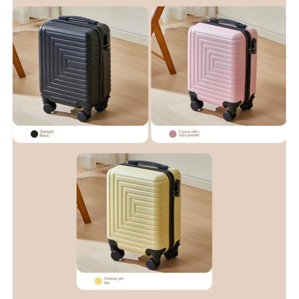 Customized Logo 14-Inch Fabric Luggage Case with Removable Wheel Airline Boarding Suitcase Spring and Autumn Travel