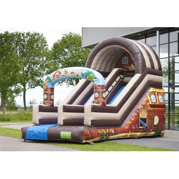 Diapositiva inflable comercial profesional de la impresión del patio lleno de la atracción para jugar de los niños