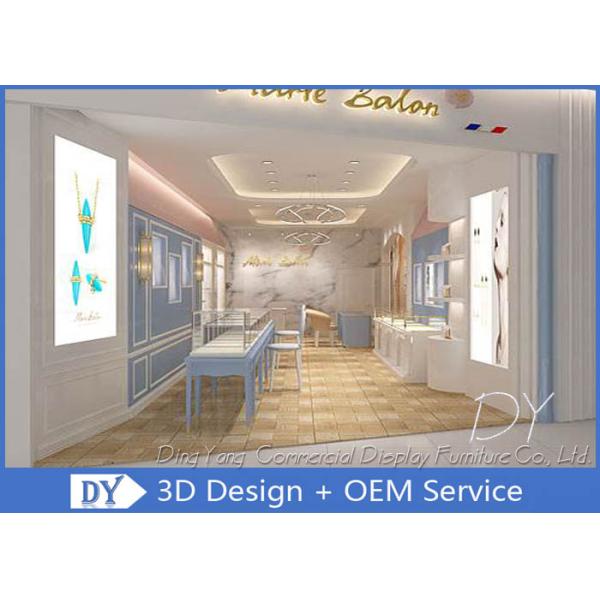 Custom Jewelry Wall Display Cases With Wood + Glass + Lights + Lock