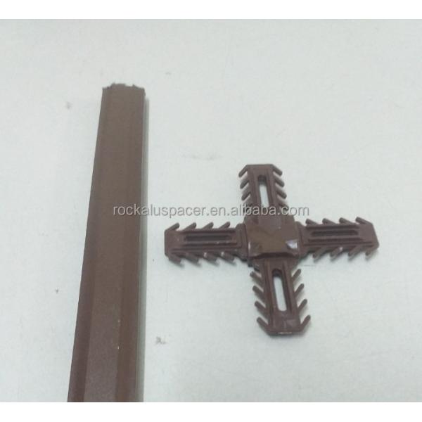 Black / White / Brown Windows Georgian Bar 8*18 Croos Connector For Glass Panes Decoration