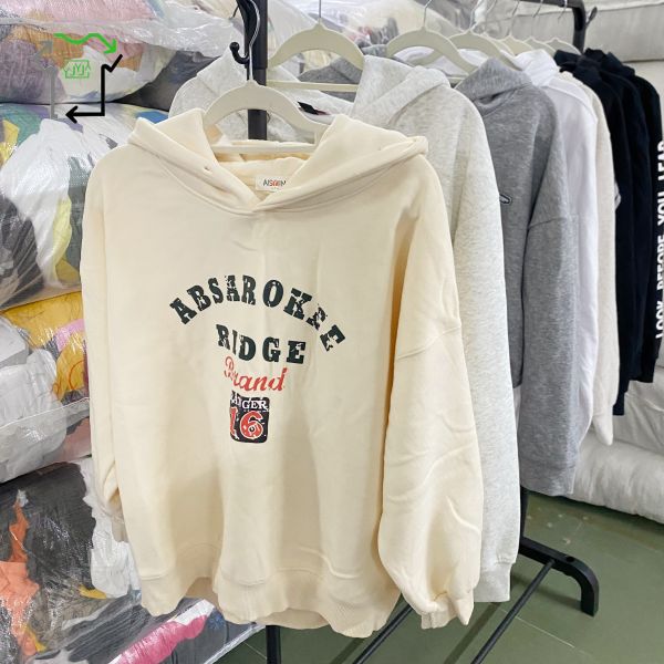 2nd Hand Chinese Hooded Sweatshirt Fashionable Large Sized Used Winter Clothes