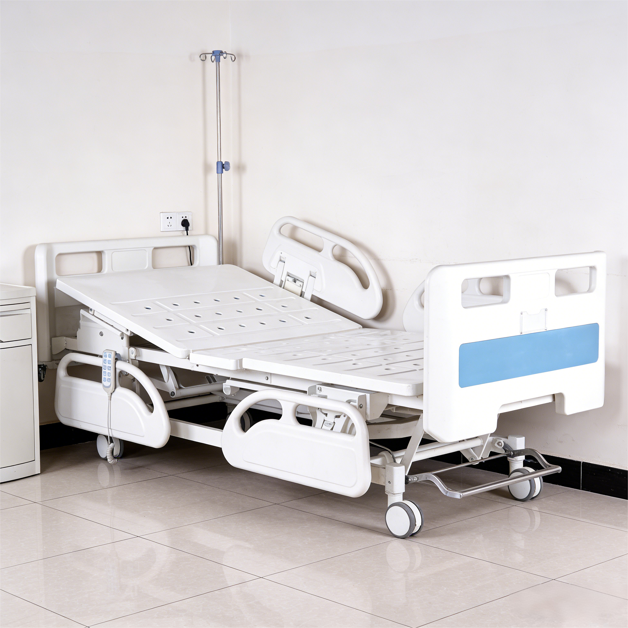 DH-Ⅱ Heavy-Duty Five-Function Electric Bed with Silent Lift and European Rails