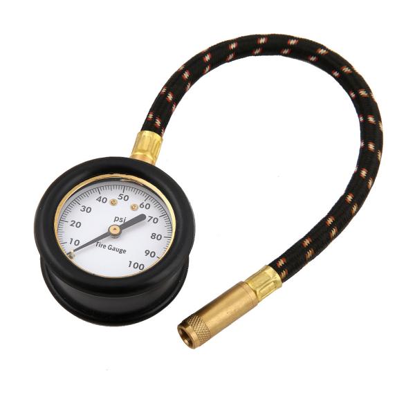 EN837-1 Truck Tire Pressure Gauge 100 Psi Radial Car Pressure Gauge
