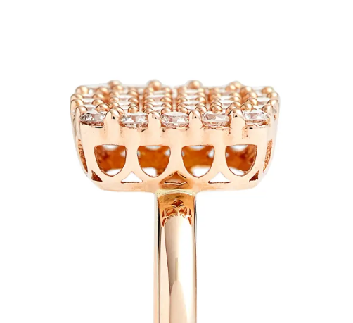 2024 Кольца Бразильский Пейв Белый CZ Серебряный Кольцо для изысканных ювелирных изделий Модные аксессуары