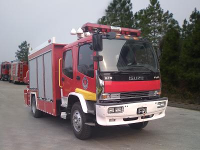 Caminhão leve de resgate a diesel ISUZU 4X2 177kw com guindaste de 5 toneladas