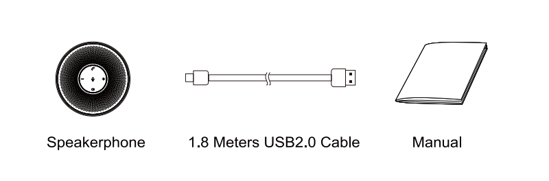громкоговоритель USB проведения конференций 3.5mm аудио для небольшого конференц-зала