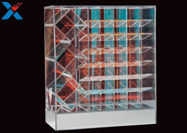 46 Holders Acrylic Cosmetic Box Mirror 7 Floors Organizer Storage Box