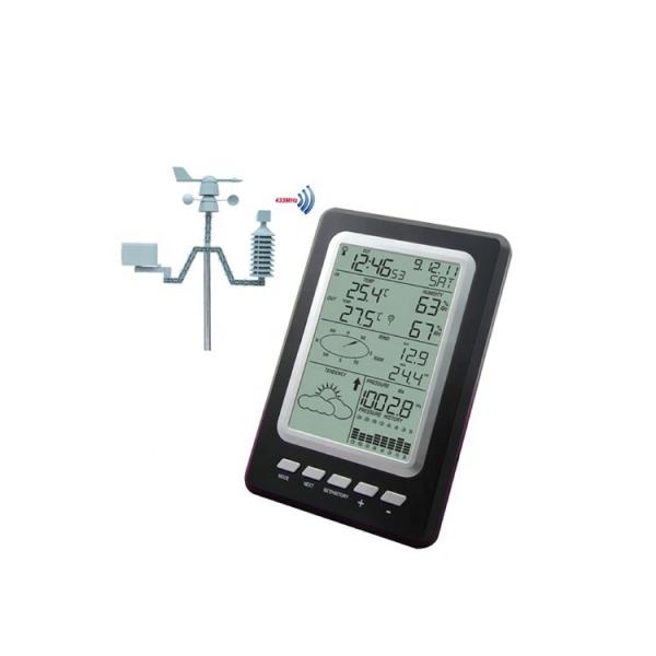 1.8KG Wireless Solar Station For Indoor Temperature Range 0 To 50 ° C WS1030 433mhz