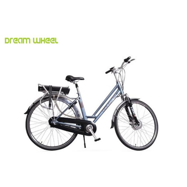 Double Tube Frame 700C Electric Urban Bike , Easy Motion City Electric Bike With Full Chaincase