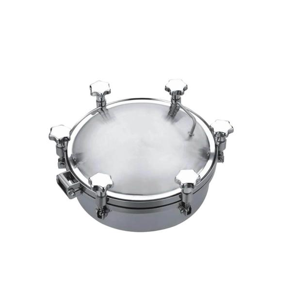 Sanitary Stainless Steel Manhole Cover SS304 SS316L Non - Pressure Circular Manhole Cover