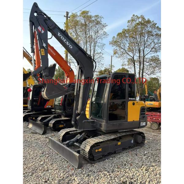 Yes We Inspection 90% Small Digger Machinery with Low Hours Used Mini Excavator VOLVO EC60