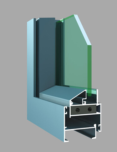 Подгонянные цвета алюминиевое Виндовс профилируют застекленную двойником изоляцию жары