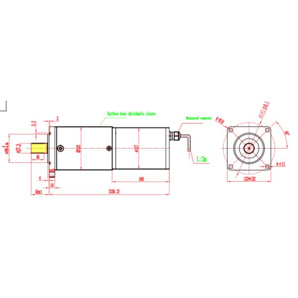 Alternating Current Brush 42Crmo Planetary Gear Motor AC 380V Torque 500N.M