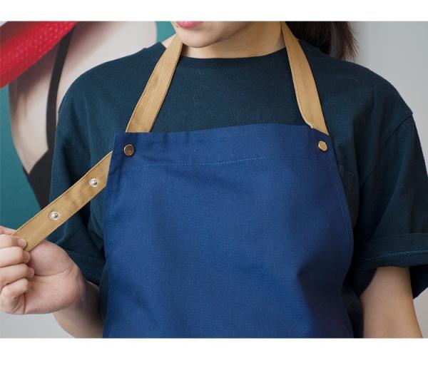 O verde azul preto personalizou Logo Cotton Kitchen Apron Durable para cozinhar o cozinheiro chefe