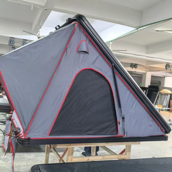 Aluminum 3 Person Rooftop Tent Hard Shell Pop up Waterproof HardShell Roof Top Tent for Truck Jeep Car Canopy Tent with Poles