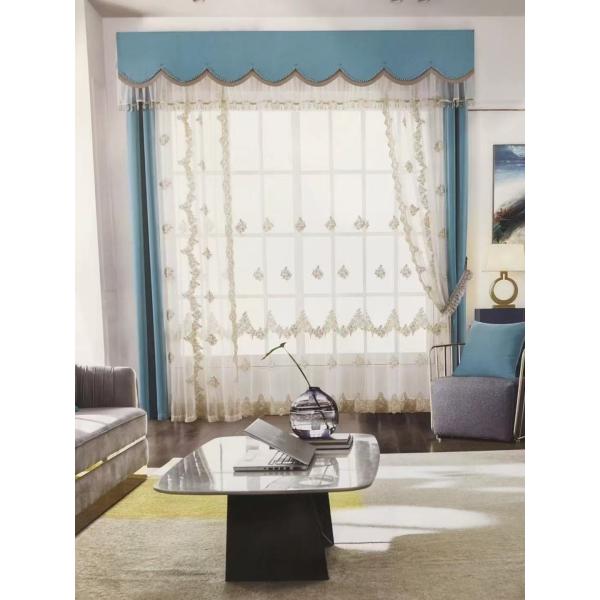 Hollowed White Cotton Lace Embroidery Muslin Curtains Blackout Window Hotels Hospitals